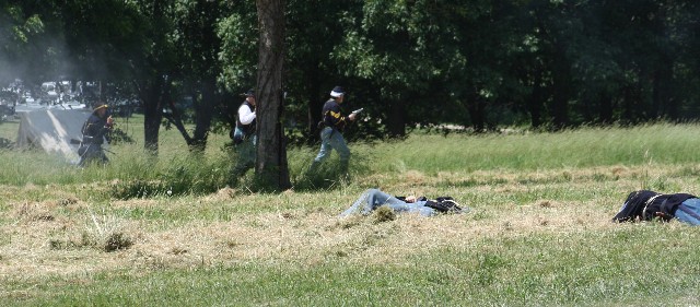Attacking in tall grass